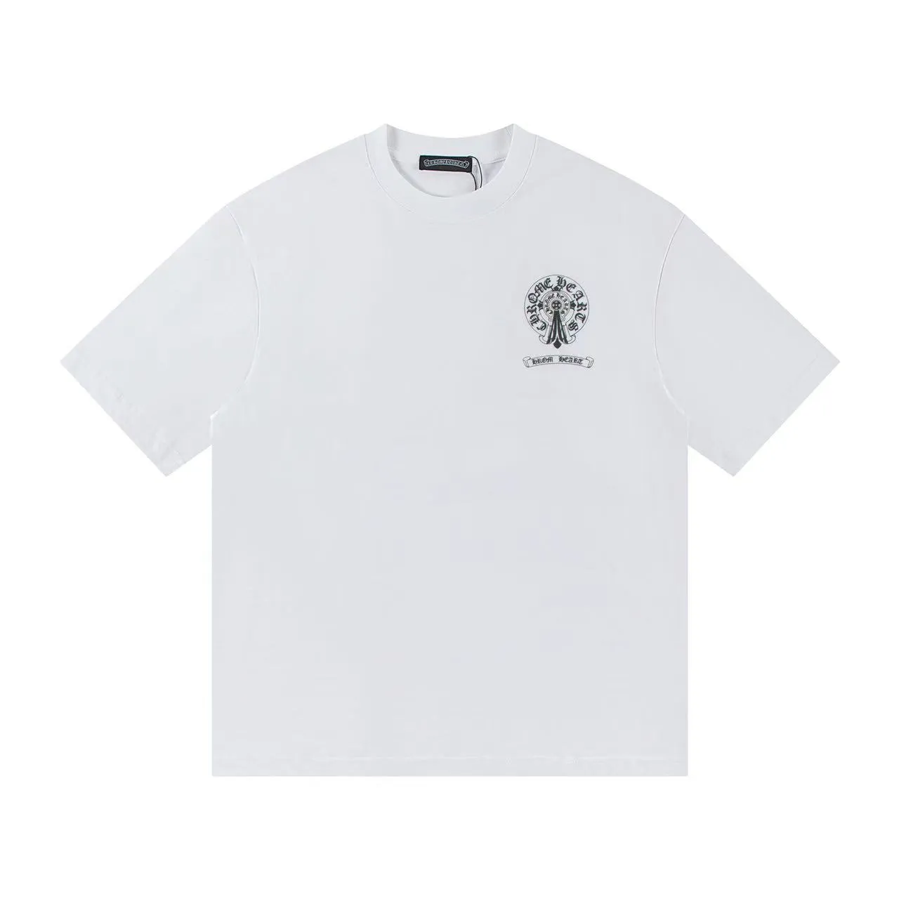 🅿️150 Style: 2025 new Croix Heart short-sleeved T-shirt Material: High version 300g double yarn combed cotton Size: S～XL Color: White Style number: Z009
